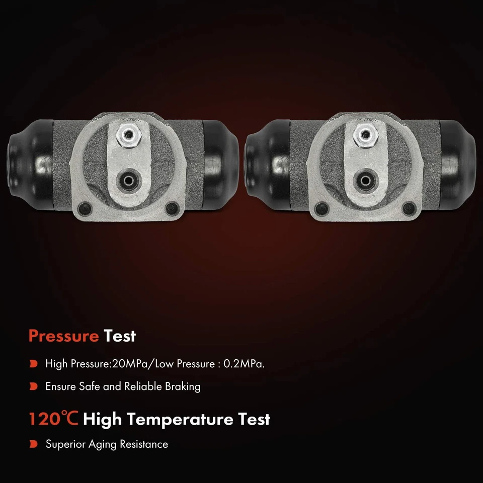 Cilindro de rueda de freno de tambor trasero derecho y derecho 2 piezas para Chevy K1500 1988-1991 GMC C1500 Foto 4 de 4