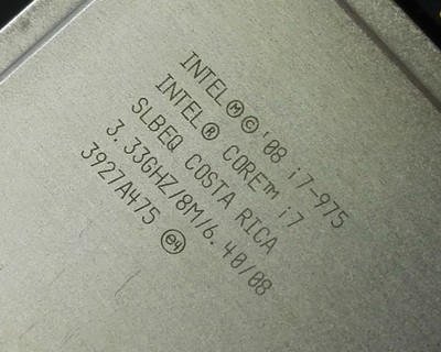 Intel Core i7 975 Desktop CPU Extreme Edition 3.33GHz 8MB L3 LGA