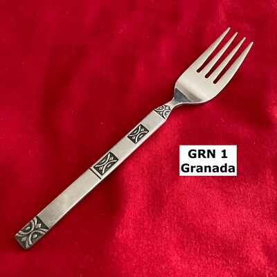 Granada GRN 1 Salad Fork 6 1/2'' Flat Tip Squares Stainless Steel Flatware