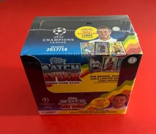 Topps Champions League 2017/18 Soccer Sealed Box 50 Packs Look for Messi Ronaldo