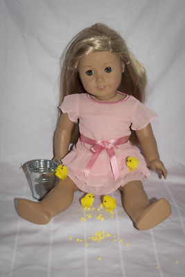 American 18'' Girl Doll sized Farm Chicks and ''Corn'' Chores Set with Bucket