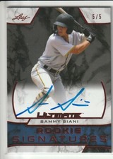 Sammy Siani 2019 Leaf Ultimate Rookie Signatures Auto 5/5
