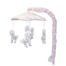 Baby Mobile for Crib Nursery Decor Girls Boys Floral Heart Animal Polka Dot