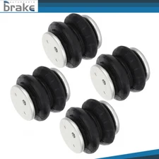 For 3/8" 1/2" NPT Port Air Suspension Air Spring Bags Heavy Duty 2600 LBS 4PCS