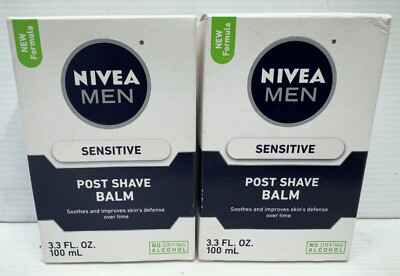 Nivea Post Shave Balm Two Pack - Sensitive 3.3 fl oz 100 ml Men