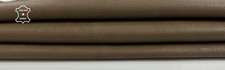 CAMEL BROWN VEGETABLE TAN ROUGH Thick Soft Goatskin leather 3 sqf 1.1mm C3732