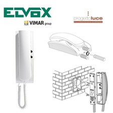 CITOFONO DA PARETE VIMAR ELVOX 8870.1 CON RONZATORE DUE PULSANTI IMPIANTO 5 FILI