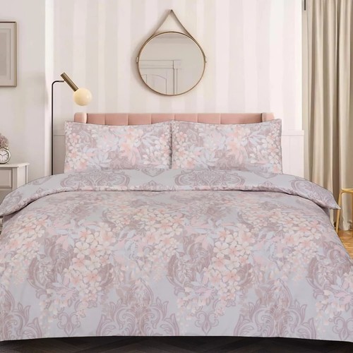 Juego de cama completo de 4 piezas funda nórdica algodón rico sábanas ajustables y funda de almohada - Imagen 2 de 21