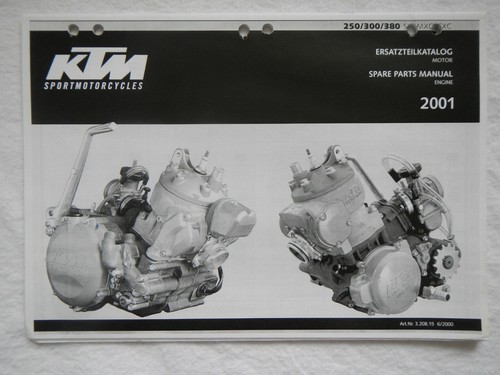 2001 KTM Spare Parts Manual Engine 