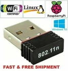 Lot of 1~1000 Mini USB WiFi WLAN Wireless Network Adapter 802.11 Dongle RTL8188