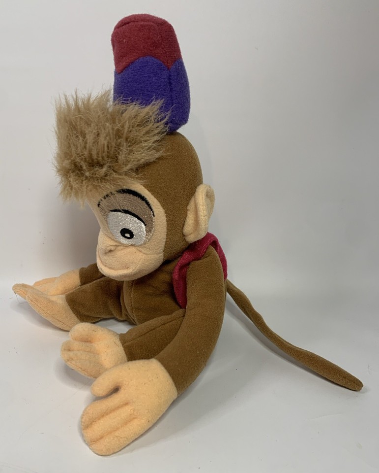 Walt Disney World 9" ABU Monkey Bean Bag Plush Aladdin Movie