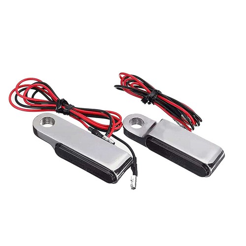 Motorcycle Flowing LED Handlebar Turn Signals Light Fit Harley Fat Bob Softail - Picture 3 of 10