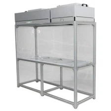 Air Flow Clean Bench Vertical Laminar Flow Hood Dust Free Room Workshop Particul