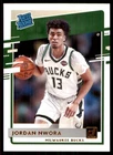 2020-21 Donruss Jordan Nwora RC Milwaukee Bucks #220