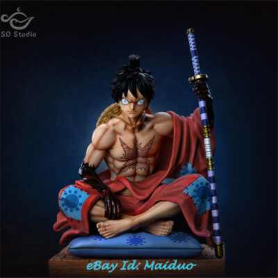 Sitting Monkey D Luffy Statue Resin SD Studio One Piece 1/8 21cm