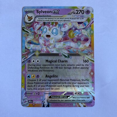 Pokemon Card - Sylveon ex Prismatic Evolutions 041/131 Double Rare MINT