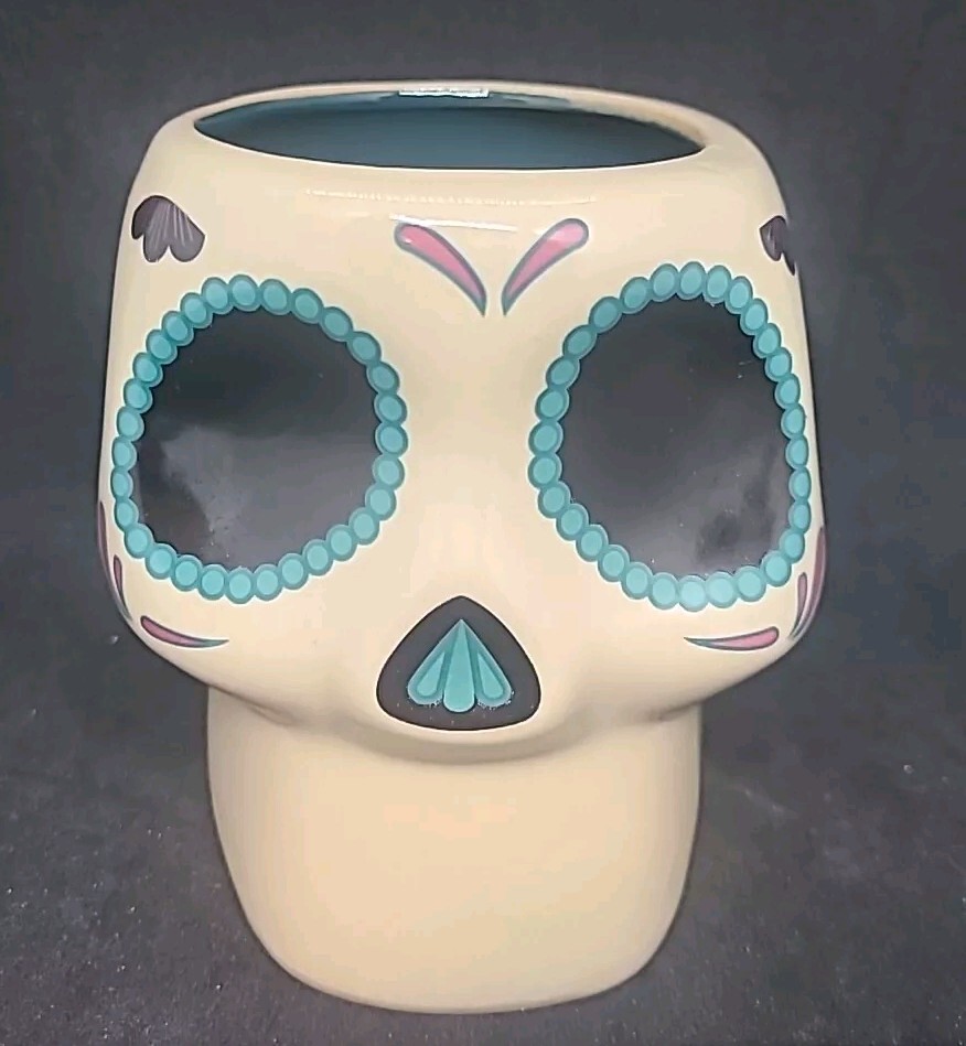Skull Shaped Mug Ceramic Tequila Cazadores Brand