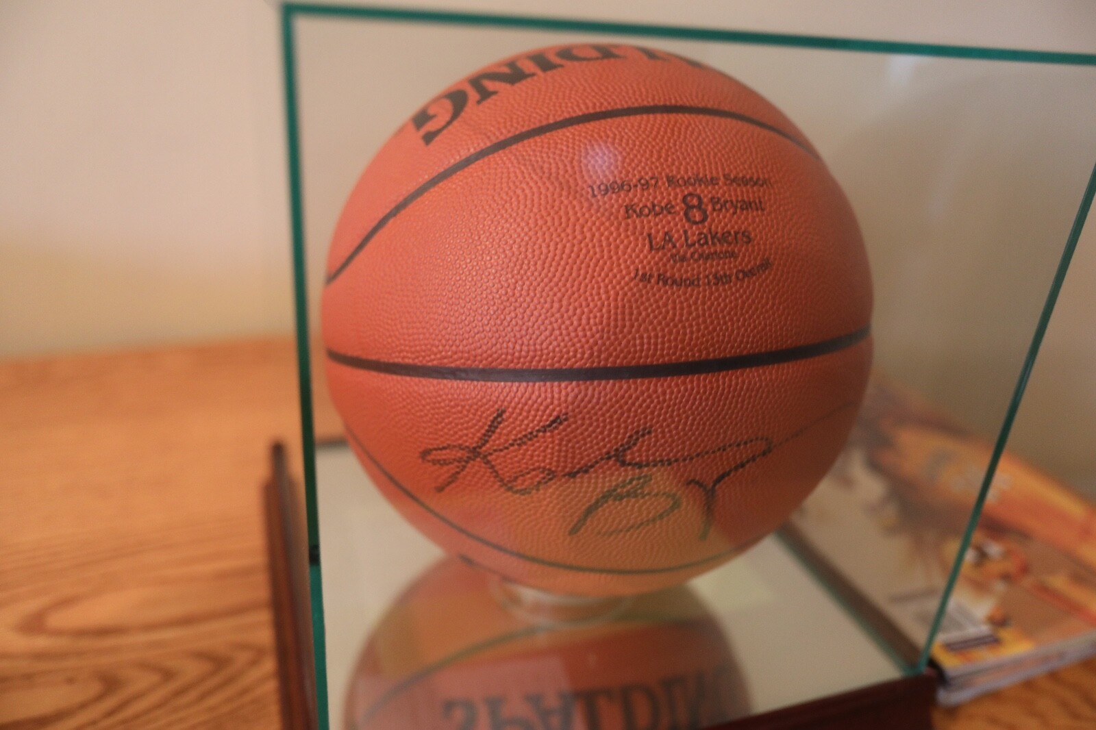 Rookie Year Kobe Bryant Autographed Basketball Ball PSA/DNA Certified