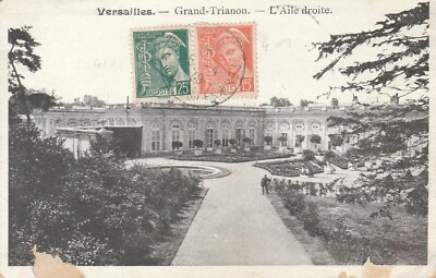 AK VERSAILLES - LE CHATEAU - TRIANON + YT 409 UND 411 - 05.04.1939