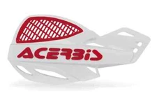 ACERBIS UNIKO VENTED HANDGUARDS WHITE/RED NEW