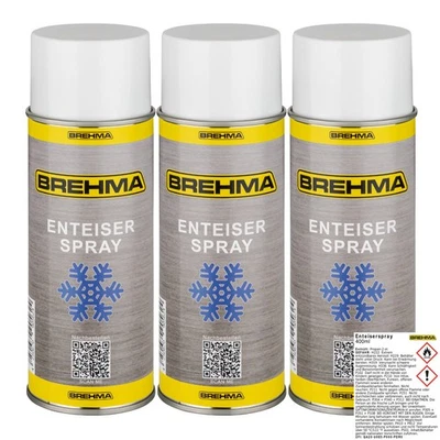 3x BREHMA Enteiserspray Scheibenenteiser Entfrosterspray Frostschutz 400ml