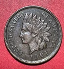 1901 US Indian Head Cent! Choice VF! Old US Coin!