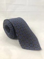 IKE BEHAR MEN'S TIE BLUE/GEOMETRIC Width: 3.75" Length: 59” x 3.5”