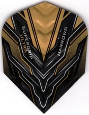 Gold HARROWS SUPERGRIP ULTRA Dimplex Dart Flights: 3 per set