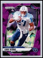 2024 Panini Prizm Eddie George #285 Purple Ice /225 – Titans Legend