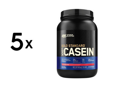 5 x Optimum Nutrition 100% Casein Gold Standard (908g) (68,28 EUR/kg)