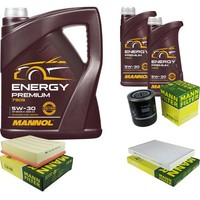 Mann Inspektionspaket 7L Mannol Energy Premium 5W-30 FüR Audi A6 2.4 2.8 Allroad