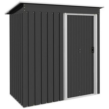 2 x 3ft Garden Storage Shed with Sliding Door and Sloped Roof Outdoor Equipment
