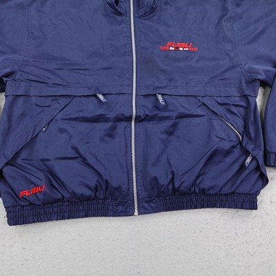 Vintage FUBU Jacket Womens Large Blue Windbreaker International