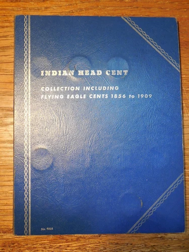 OLD WHITMAN ALBUM FLYING EAGLE/INDIAN HEAD CENT COLLECTION 1857-1909 (38) COINS