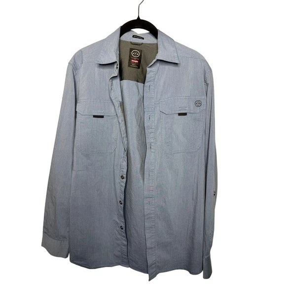 Wrangler ATG All Terrain Gear Mens Blue Recycled Polyester Hiking Shirt Small
Opens in a new window
