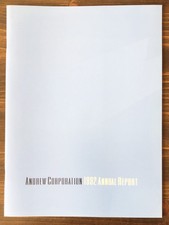1992 Andrew Corporation Annual Report