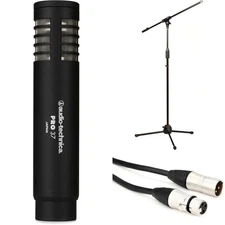 Audio-Technica PRO 37 Small-diaphragm Condenser Microphone Bundle with Stand and