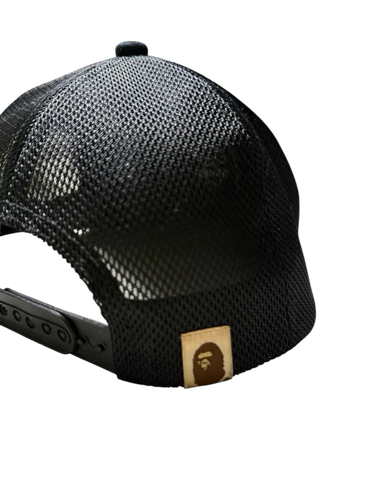 Auténtica gorra con solapa de visera doble azul y camuflaje SnapBack Trucker Bape A Bape A Bape Foto 4 de 4