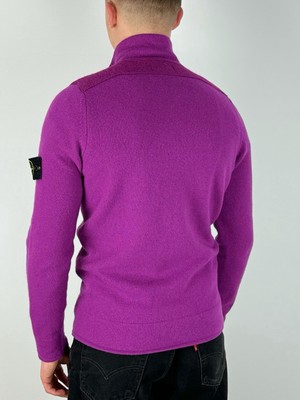 STONE  パイル地 ハイネック スウェット パープル Stone Island Purple Wool High Neck Jumper | eBay