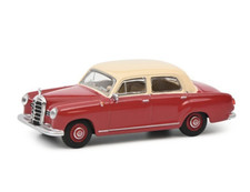 Schuco 1/64 Mercedes-Benz MB 180D Diecast Red Beige Car Model