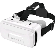 TECKNET VR Headset for Phone 3D Virtual Reality Glasses Anti-Blue Light