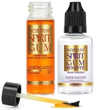 Spirit Gum Adhesive and Remover Kit 15ml Professional Cosmetic Glue SFX Cosplay