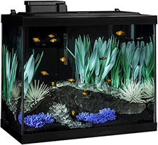 ColorFusion 20 Gallon Aquarium Fish Tank Kit with LED Lighting & Decor