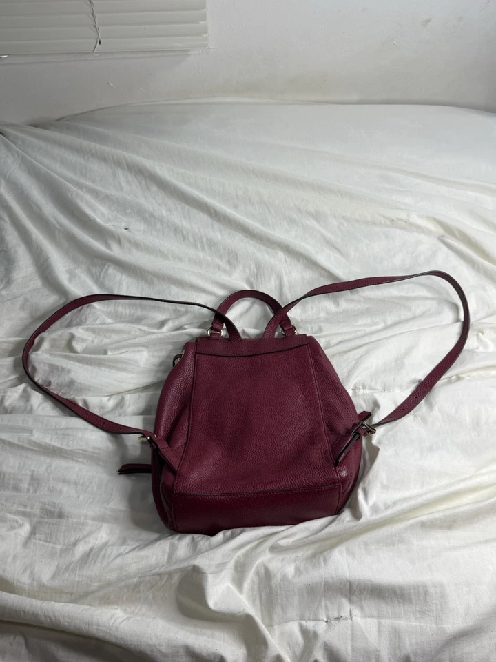 Mini mochila Michael Kor rojo vino Foto 2 de 4