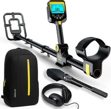 Metal Detector Adults Waterproof 2000mAh Chargeable Professional Cordless Gold