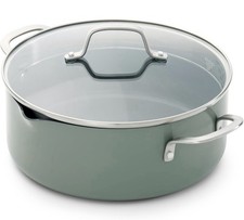 Calphalon Ceramic Nonstick 5-Qt. Dutch Oven with Lid, Silver Ash