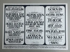 Led Zeppelin Pink Floyd Black Sabbath Alice Cooper The Allman Brothers Band C...