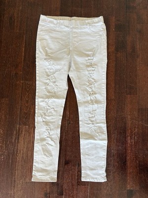 Elara Damen Hose High Waist Destroyed Look White Gr. 42 Top Condition Wie Neu