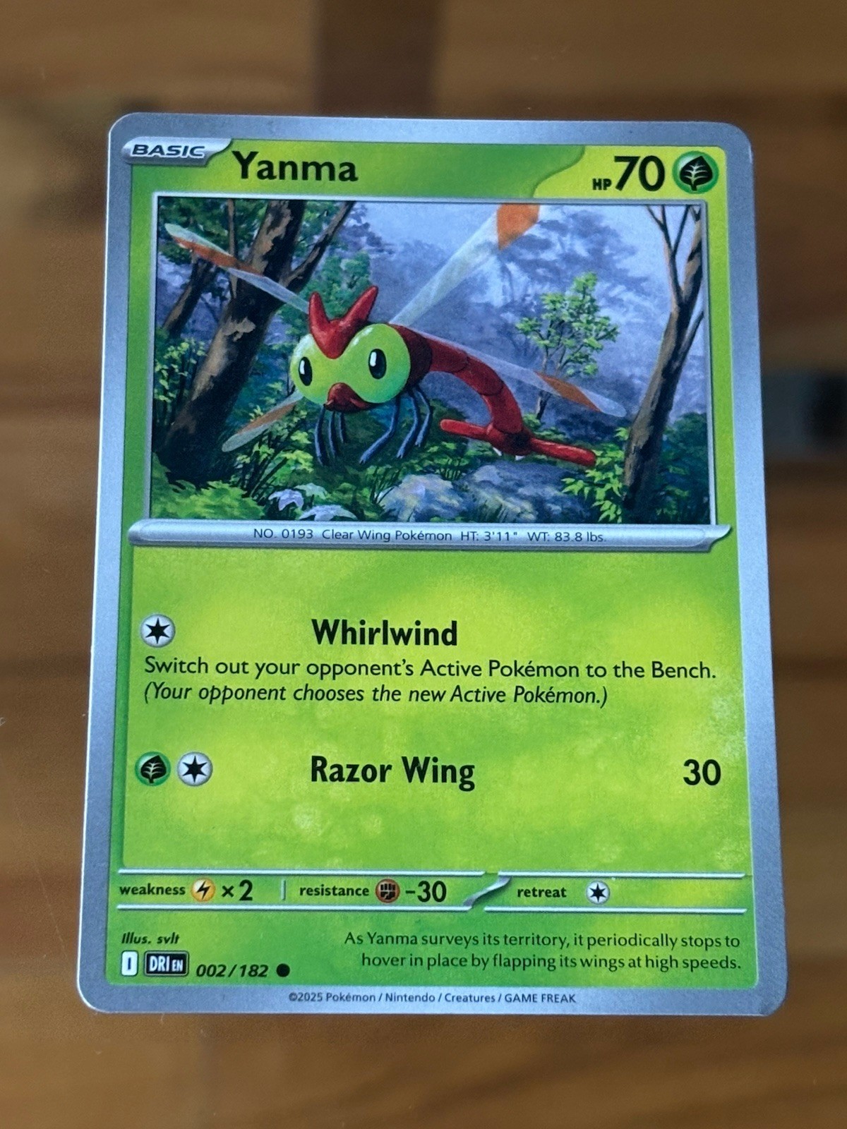 YANMA 002/182 DESTINED RIVALS POKEMON Card Buy 2 Get 1 Free