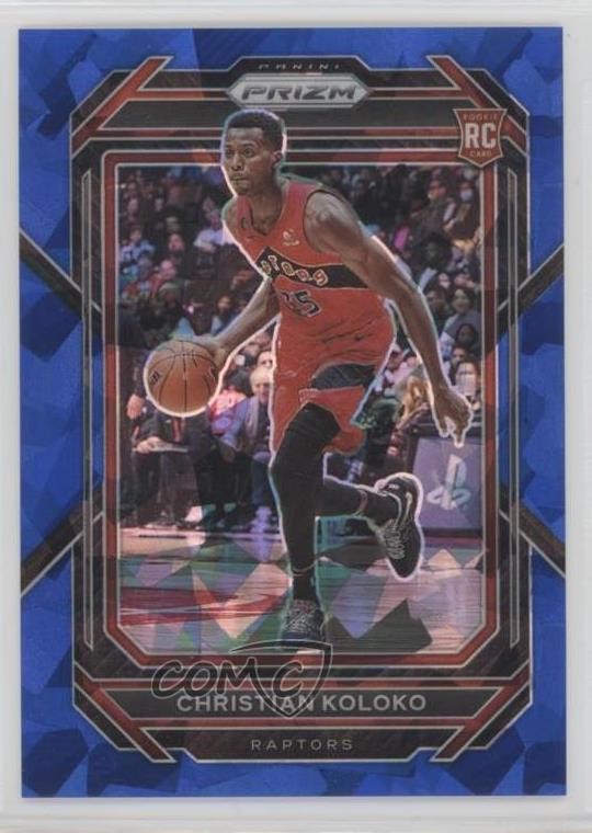 2022-23 Panini Prizm Blue Ice Prizm 30/125 Christian Koloko #265 0xe0